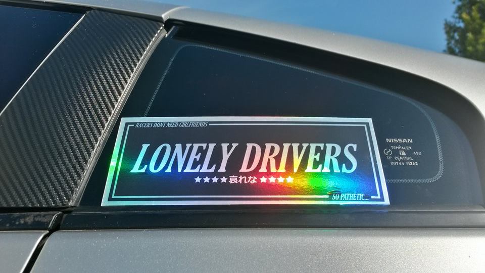 LONELY DRIVERS OIL SLICK STICKER