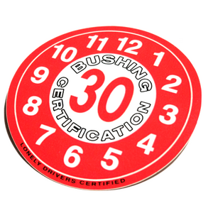 JDM Inspection Bushing Certification Sticker (Red)