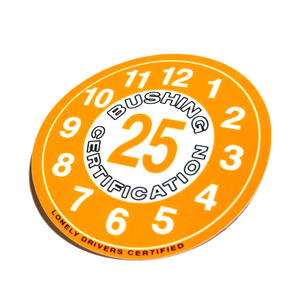 JDM Inspection Bushing Certification Sticker (Orange)