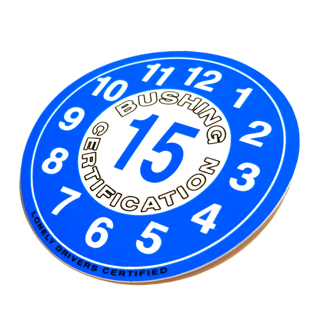JDM Inspection Bushing Certification Sticker (Blue)
