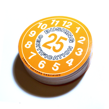 JDM Inspection Bushing Certification Sticker (Orange)