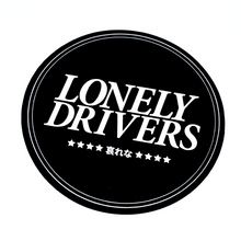 Lonely Drivers Circle Sticker Black